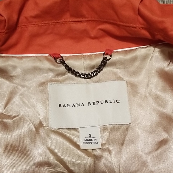 Banana republic trench coat, orange - Picture 2 of 5